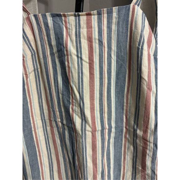Spirit of Grace Striped Mini Dress Medium Linen - Picture 3 of 6